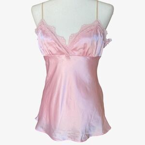 Vintage Y2K 2 lace satin babydoll tank top